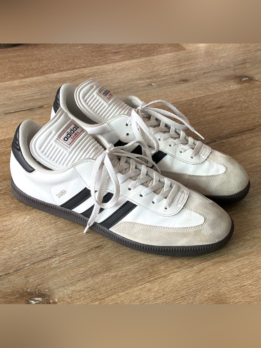 Adidas Samba Classic Sneakers White Black Men’s Shoes Size US 13 EU 48 31cm